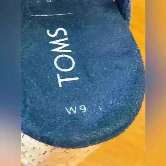 TOMS Majolica wedge sandals 9W never worn - Picture 7 of 8